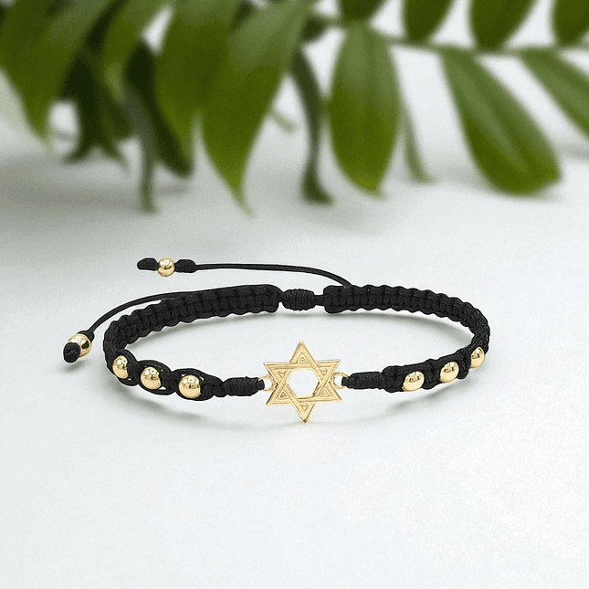 Pulsera Estrella de David Oro Laminado 18k 4