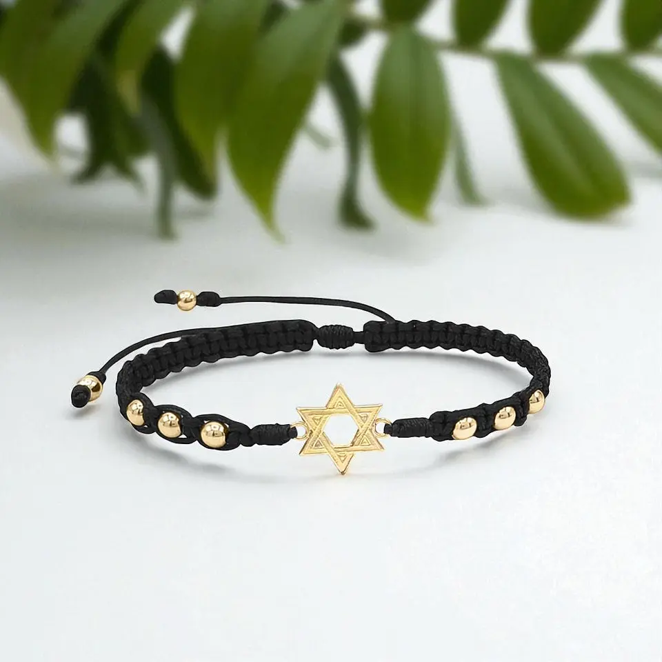 Pulsera Estrella de David Oro Laminado 18k 4