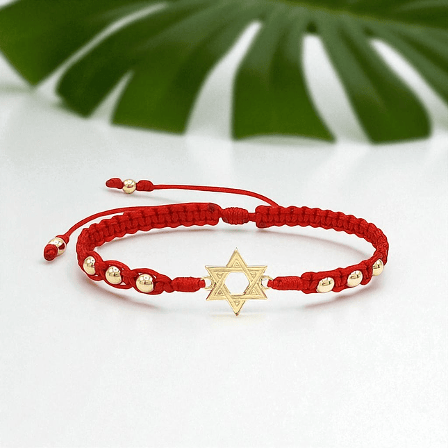 Pulsera Estrella de David Oro Laminado 18k 3