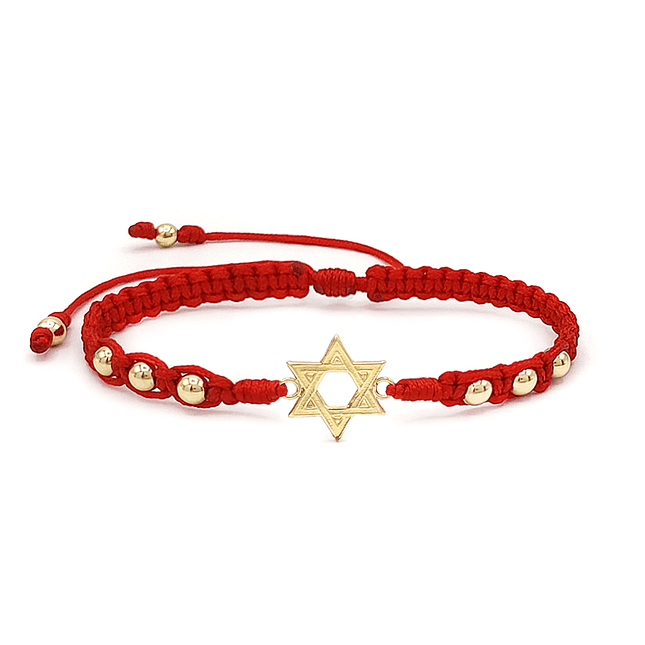 Pulsera Estrella de David Oro Laminado 18k 1