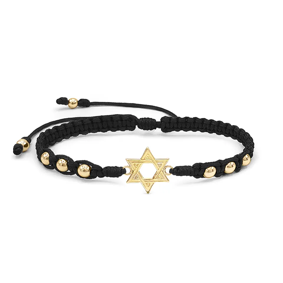 Pulsera Estrella de David Oro Laminado 18k 2