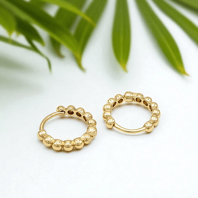 Aretes Candongas Oro Laminado 18k 4