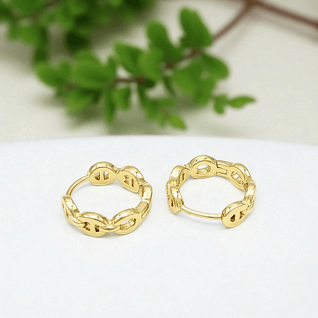 Aretes Candongas Gucci Oro Laminado 18k 5