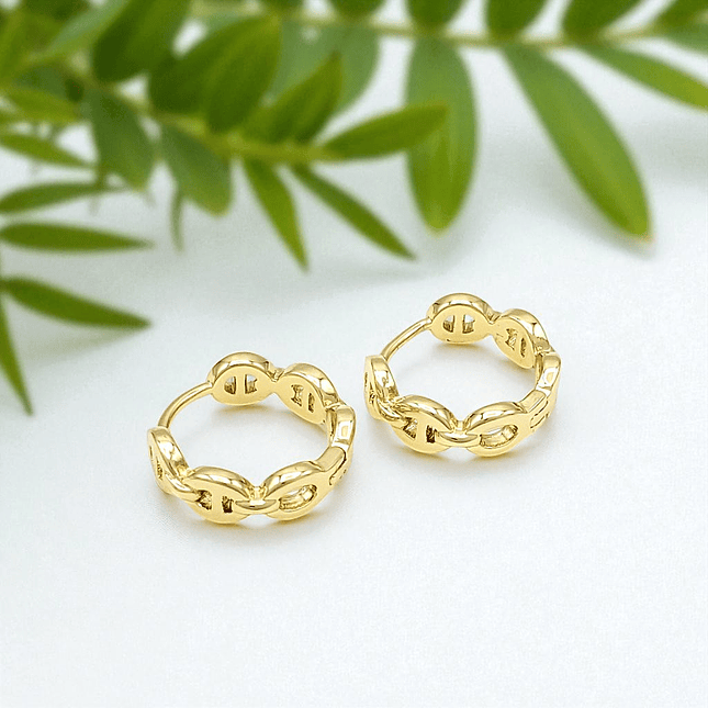 Aretes Candongas Gucci Oro Laminado 18k 4