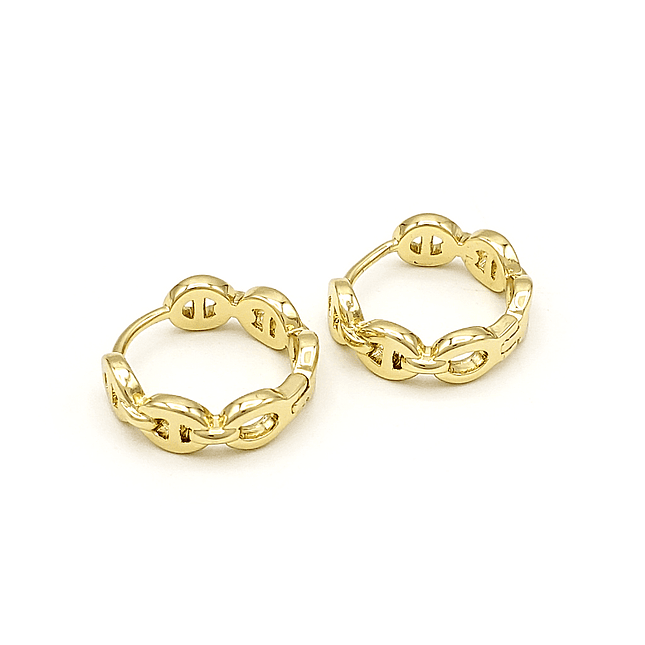 Aretes Candongas Gucci Oro Laminado 18k 1