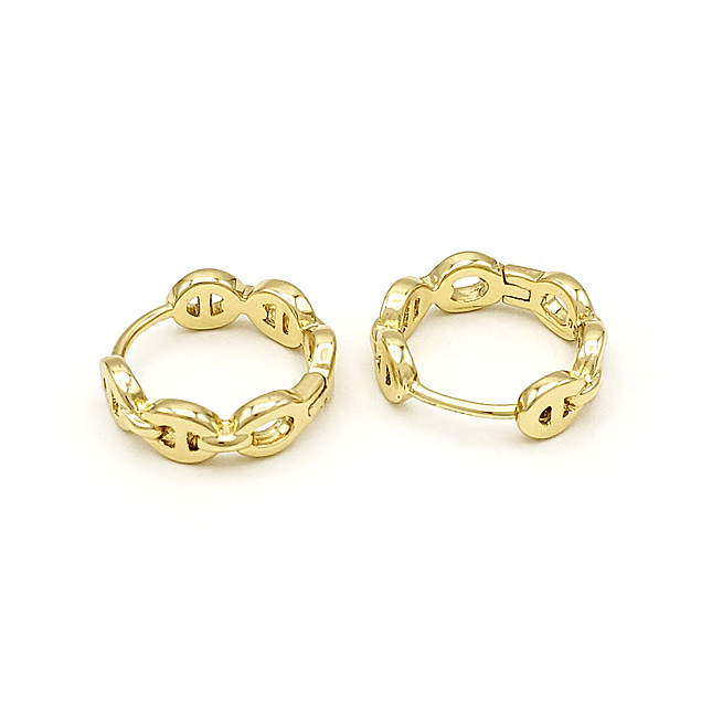 Aretes Candongas Gucci Oro Laminado 18k 2