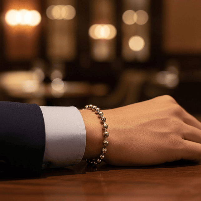 Pulsera de Cadena Militar Acero 3