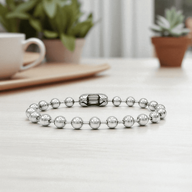 Pulsera de Cadena Militar Acero 4