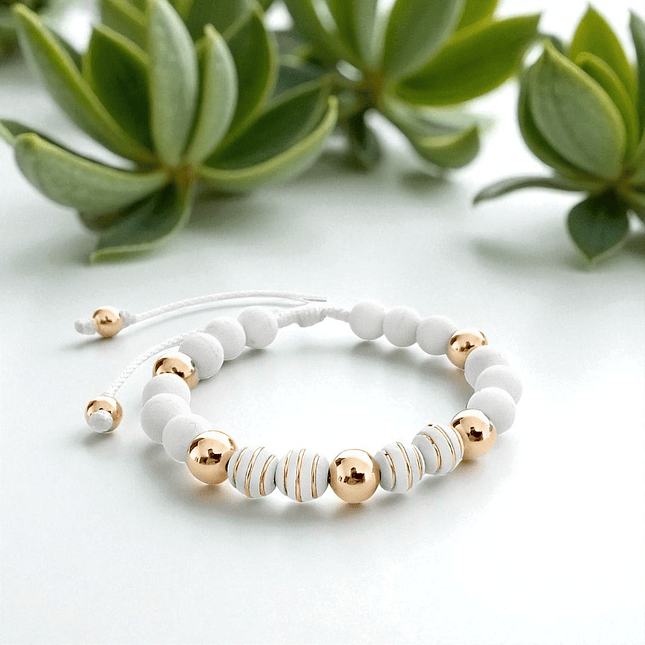 Pulsera con Neopreno Oro Laminado 18K 6