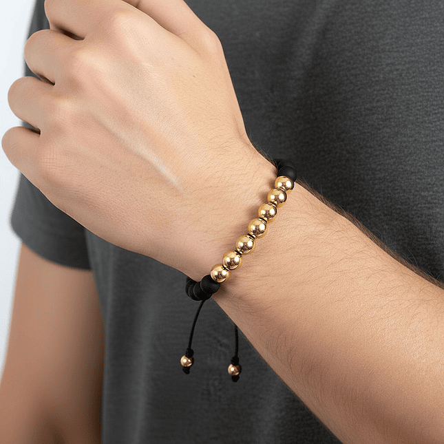 Pulsera Neopreno Oro Laminado 18K 4