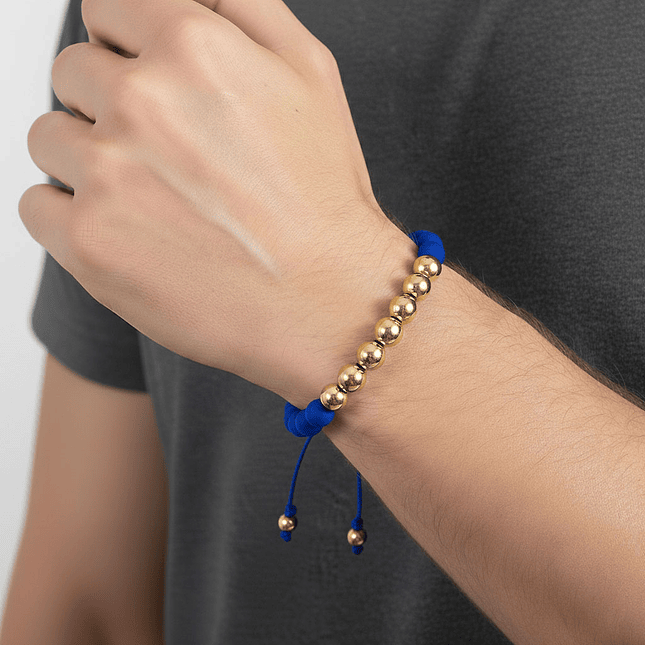 Pulsera Neopreno Oro Laminado 18K 9