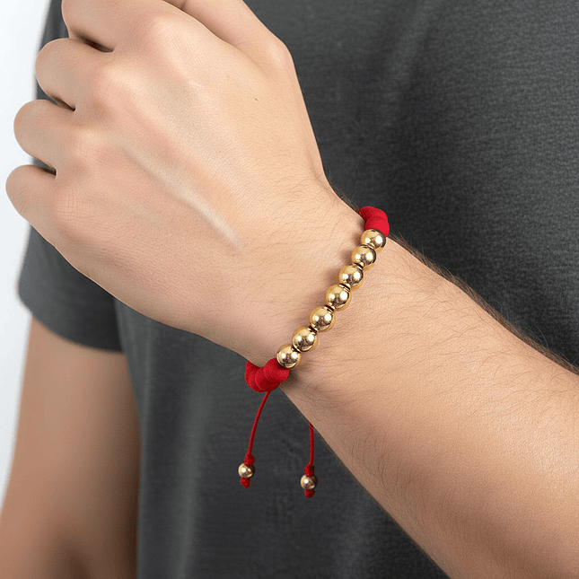 Pulsera Neopreno Oro Laminado 18K 7