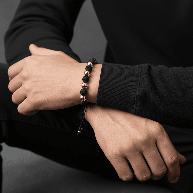 Pulsera con Neopreno Oro Laminado 18K 3