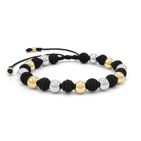 Pulsera Neopreno Oro Laminado 18k