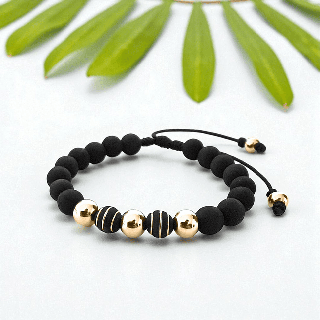Pulsera con Neopreno Oro Laminado 18k 3