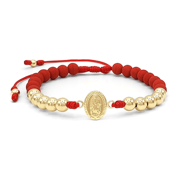 Pulsera Guadalupe Neopreno Oro Laminado 18k 2