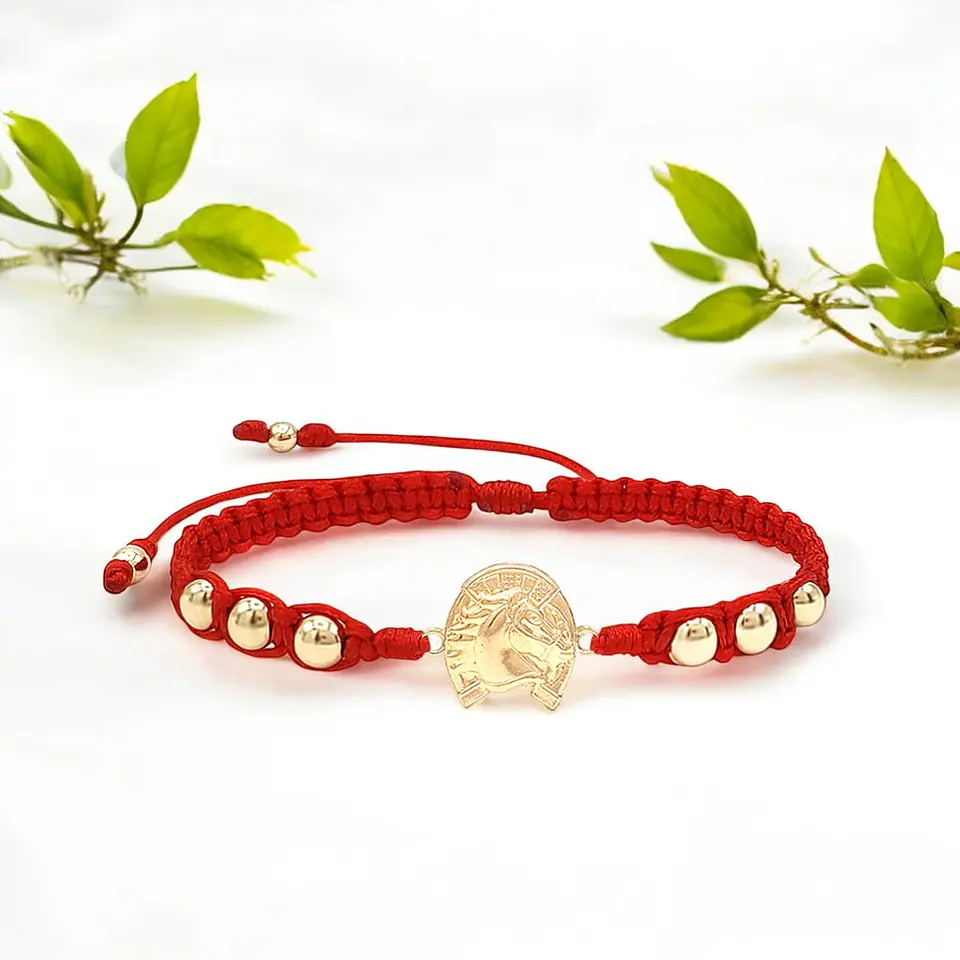 Pulsera Caballo Herradura Oro Laminado 18k 6