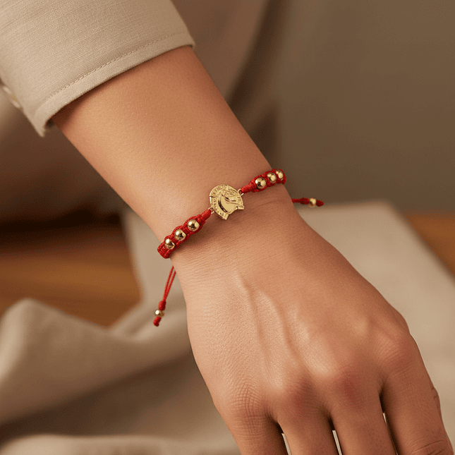 Pulsera Caballo Herradura Oro Laminado 18k 4