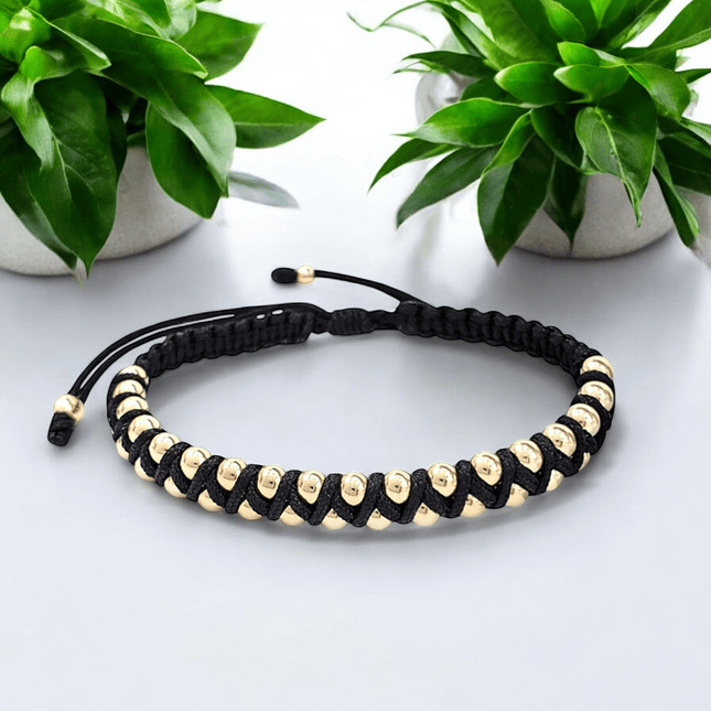 Pulsera Tejida con Oro Laminado 18k 3