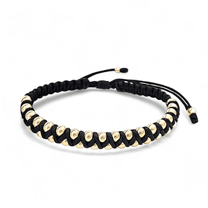Pulsera Tejida con Oro Laminado 18k