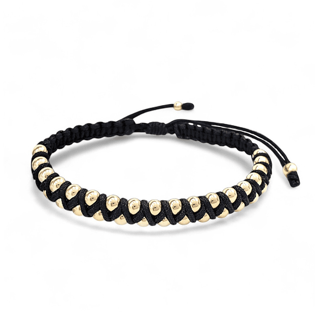 Pulsera Tejida con Oro Laminado 18k 1