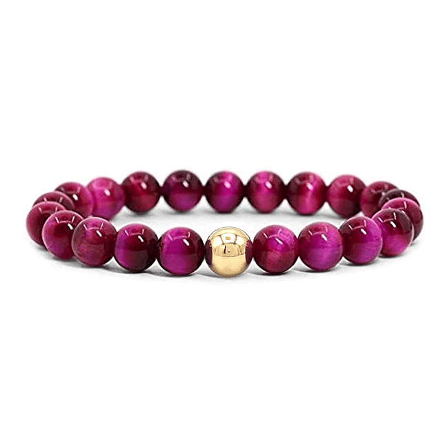 Pulsera Ojo de Tigre Oro Laminado 18k 3