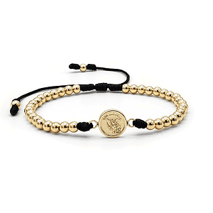 Pulsera San Miguel Arcángel Oro Laminado 18k