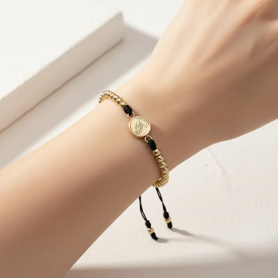 Pulsera San Miguel Arcángel Oro Laminado 18k 2