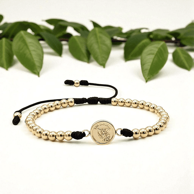 Pulsera San Miguel Arcángel Oro Laminado 18k 3