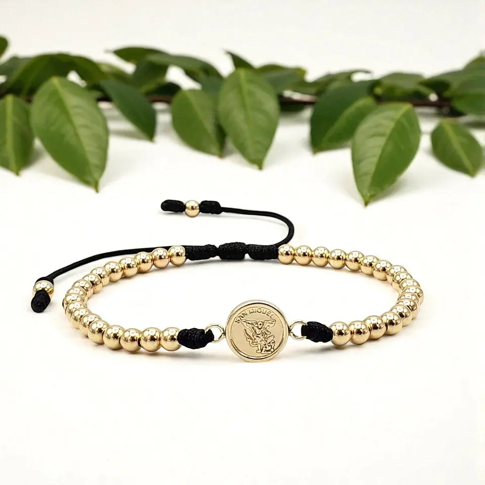 Pulsera San Miguel Arcángel Oro Laminado 18k 3