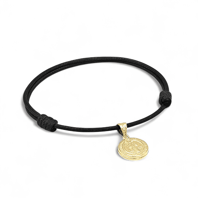 Pulsera San Benito Oro Laminado 18k 2