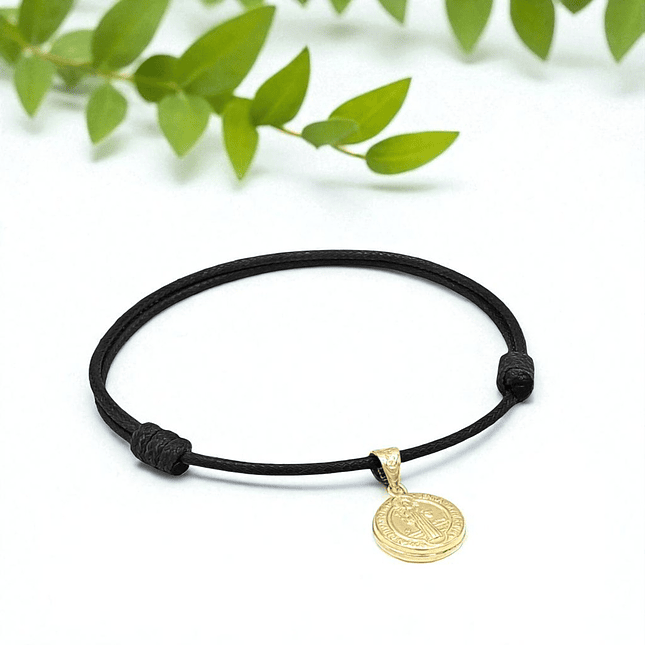 Pulsera San Benito Oro Laminado 18k 4