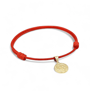 Pulsera San Benito Oro Laminado 18k