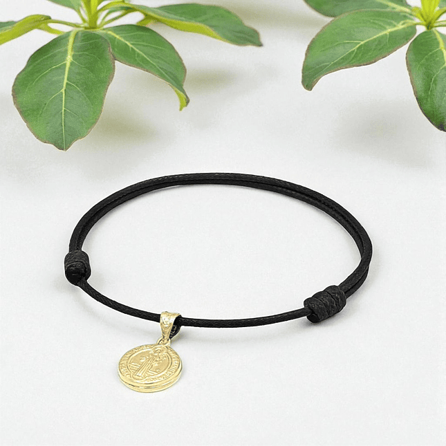 Pulsera San Benito Oro Laminado 18k 6