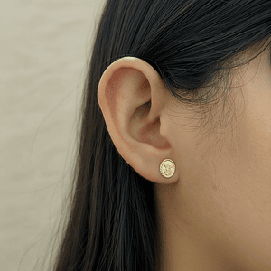 Topos Aretes Arcángel San Miguel Oro Laminado 18k