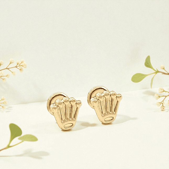 Topos Aretes Coronas Oro Laminado 18k 3