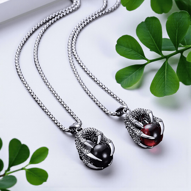 Collar Cadena Garras de Dragón Acero Inoxidable 5