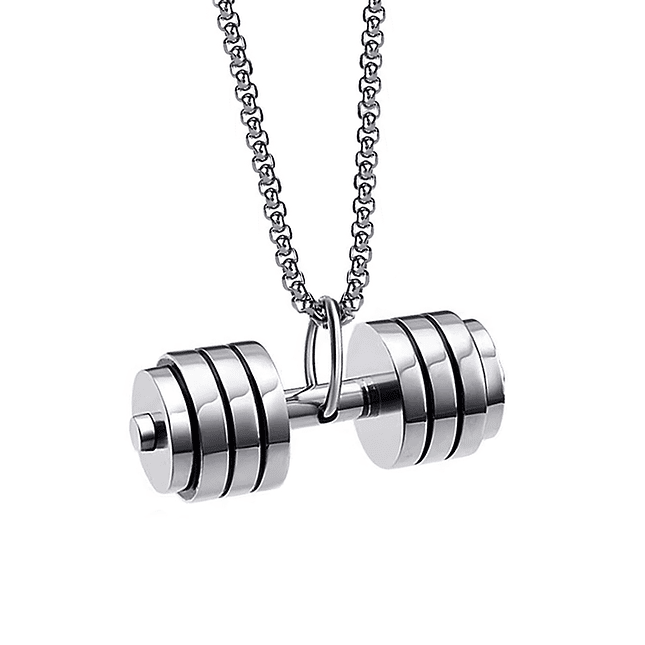 Cadena con Dije Mancuerna Acero Inoxidable 1