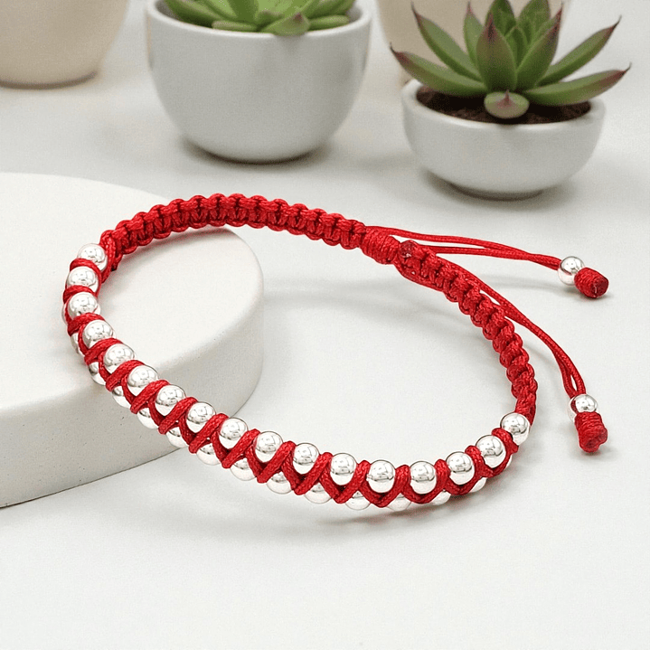 Pulsera Tejida Plata 925 Italiana (4mm) 6