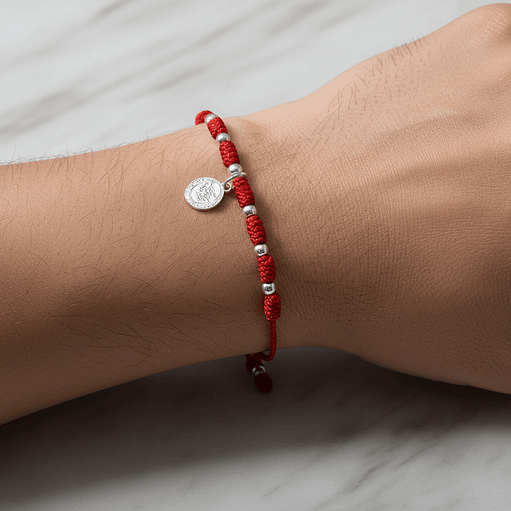 Pulsera 7 Nudos Arcángel San Miguel Plata 925 2