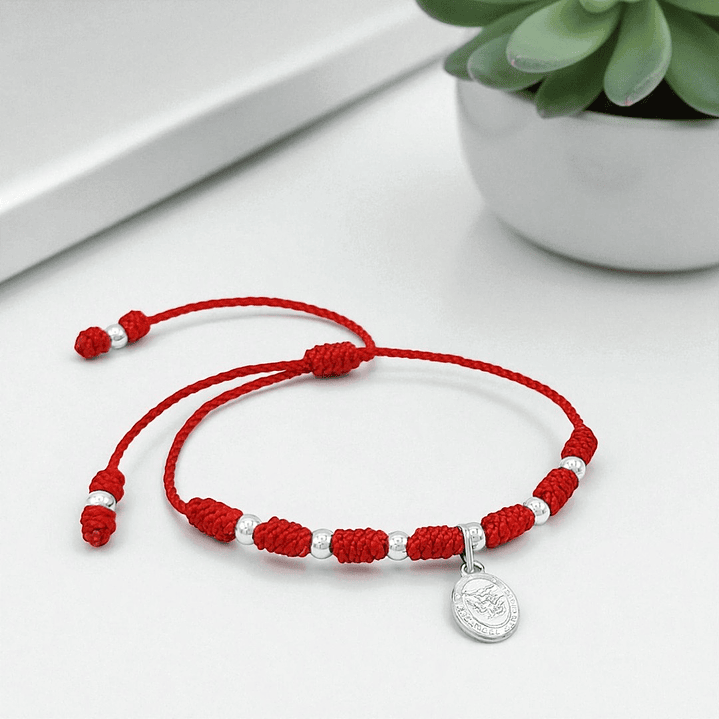 Pulsera 7 Nudos Arcángel San Miguel Plata 925 3