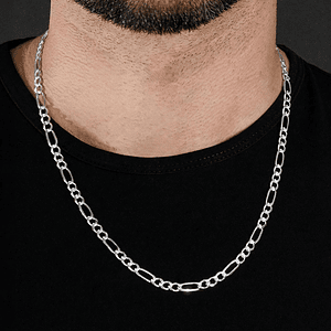 Cadena de Plata Ley 925 Modelo 3x1 (5mm)