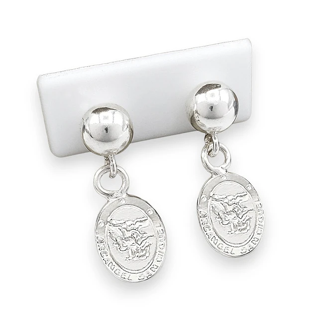 Topos Aretes Arcángel San Miguel Plata 925 Italiana 1