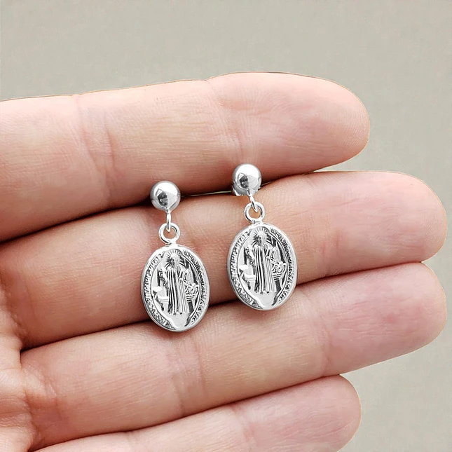 Topos Aretes San Benito de Abad Plata 925 Italiana 4