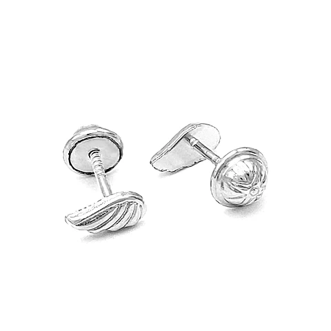 Topos Aretes Alas de Angel Plata 925 Italiana