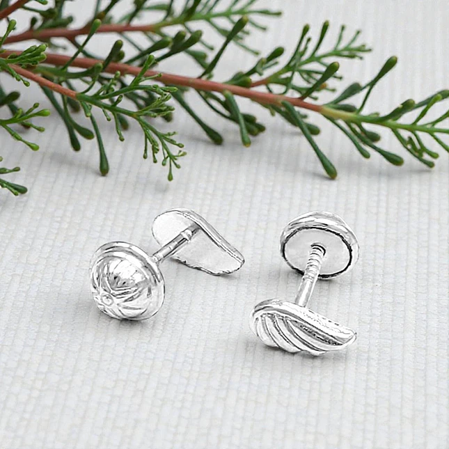 Topos Aretes Alas de Angel Plata 925 Italiana 4