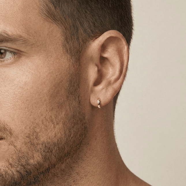 Candongas Aretes Lisas Pequeñas Oro Laminado 18k 2