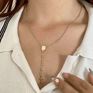 Rosario Camándula Oro Laminado 18k de 3mm