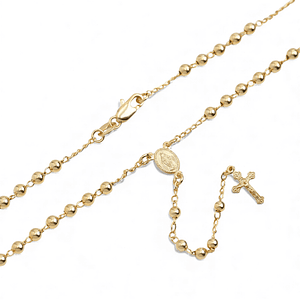 Rosario Camándula Oro Laminado 18k de 3mm