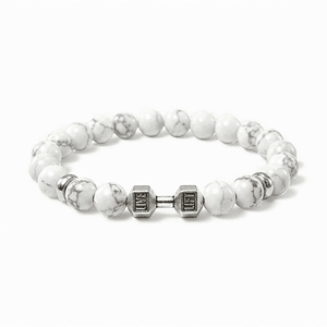 Pulsera Mancuerna GYM Piedra Howlita